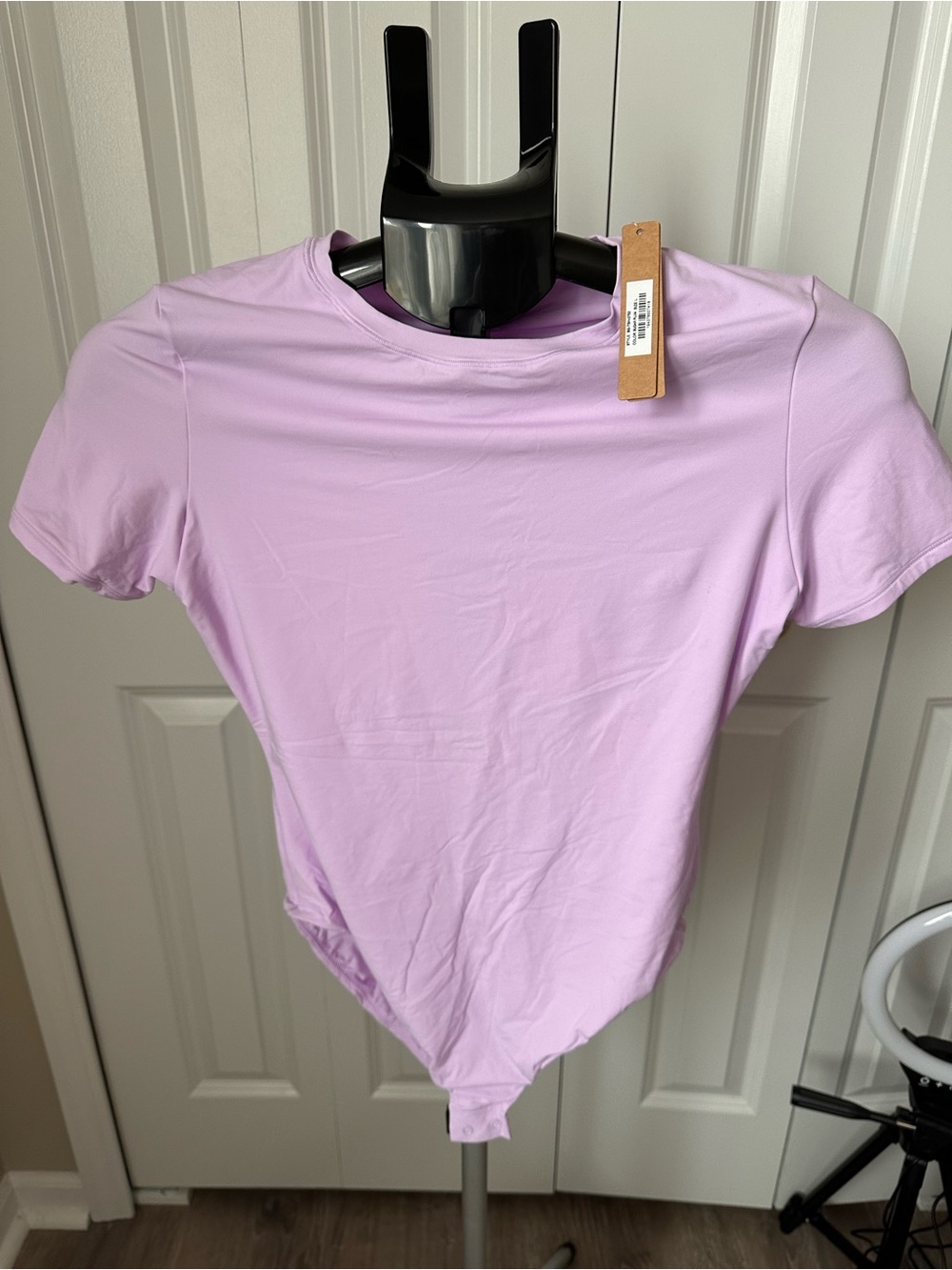 Skims short-Sleeve Bodysuit in Sugar Plum